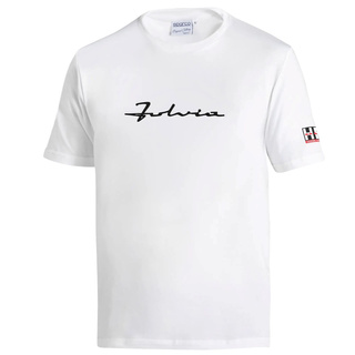 Koszulka t-shirt męska Sparco Lancia HF Fulvia Logo biała