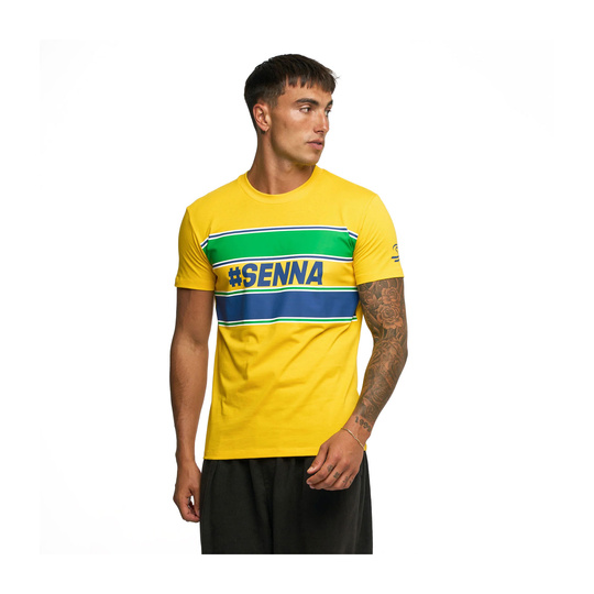 Koszulka t-shirt Ayrton Senna Hashtag Ayrton Senna Collection żółta