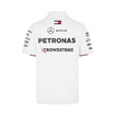 Polo męskie Team White Mercedes AMG F1 2024