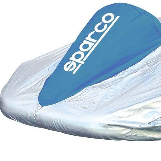 Pokrowiec na karta Sparco srebrny/niebieski
