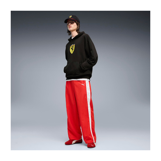 Bluza z kapturem czarna Large Logo Scuderia Ferrari F1 2026
