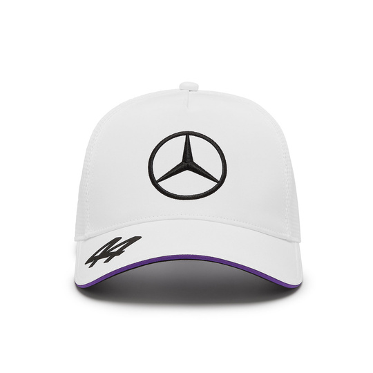 Czapka męska baseballowa Lewis Hamilton Team White Mercedes AMG F1 2024
