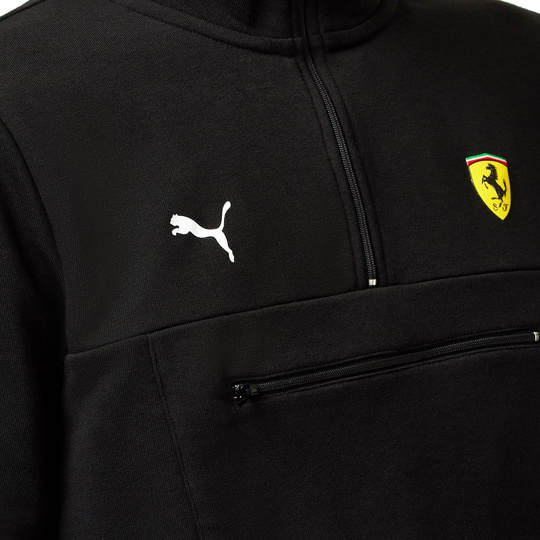 Bluza męska 1/4 Zip Black Ferrari F1 2024