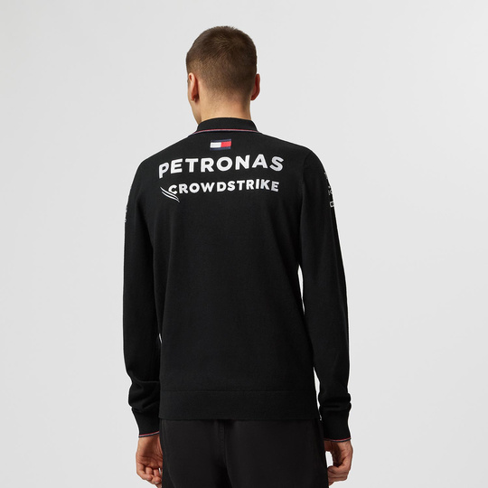Sweterek Polo męskie LS Team Black Mercedes AMG F1 