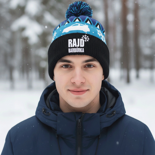 Czapka zimowa z pomponem Rajd Barbórka