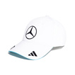 Czapka baseballowa biała George Russell Mercedes AMG F1 2025