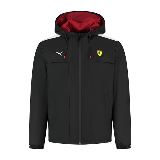 Kurtka przeciwdeszczowa Rain Scuderia Ferrari F1 czarna