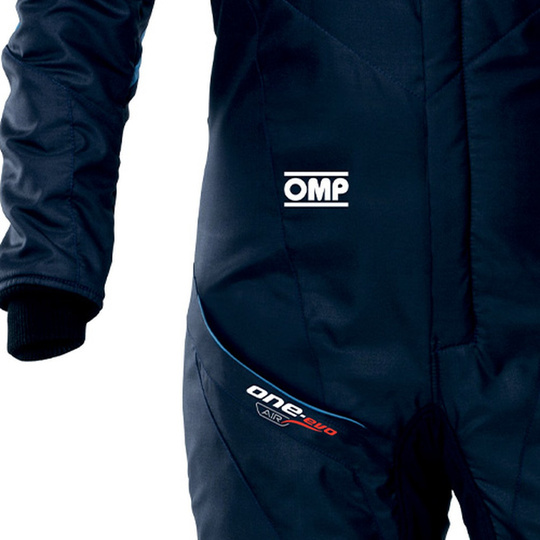 Kombinezon OMP One Evo Air granatowy/niebieski (FIA)