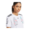 T-shirt damski biały Team Mercedes AMG F1 2025