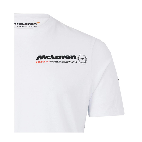 Koszulka t-shirt męska Monaco Race White McLaren F1 