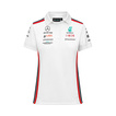 Polo damskie Team białe Mercedes AMG F1 
