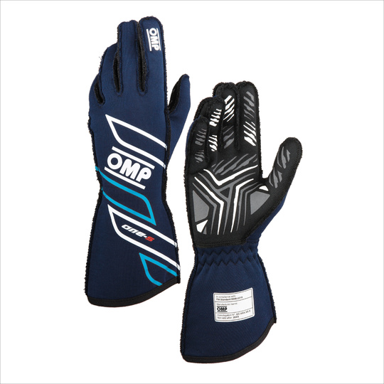 Rękawice OMP ONE-S MY25 granatowe (homologacja FIA)