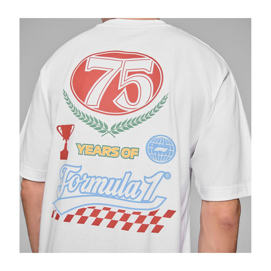 T-shirt męski Legacy Graphic biały Formula 1 2025