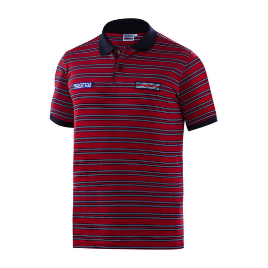 Koszulka polo Sportline Martini Sparco czerwona