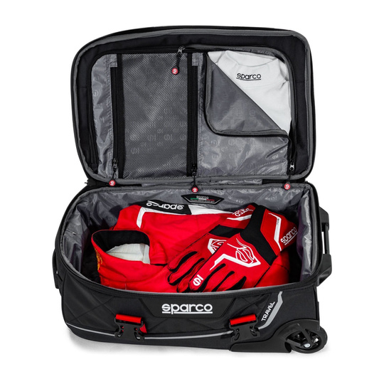 Torba Travel Sparco czarna/czerwona