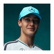 Czapka baseballowa niebieska George Russell Mercedes AMG F1 2026