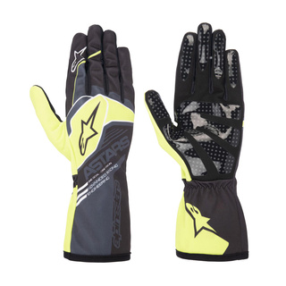 Rękawice Alpinestars TECH-1 K Race V2 Corporate szare/żółte