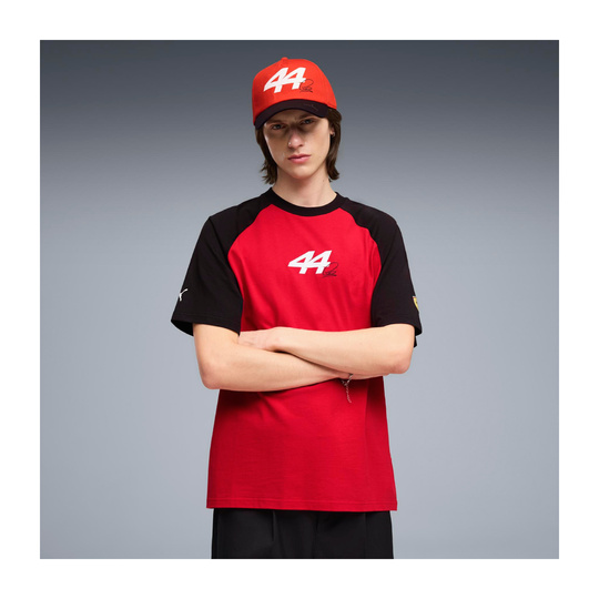 T-shirt męski czerwony Hamilton Graphic Scuderia Ferrari F1 2026