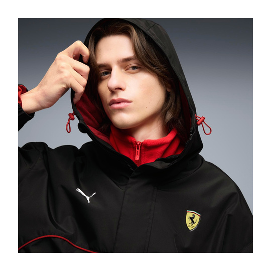 Kurtka męska czarna Rain Ferrari F1 2026