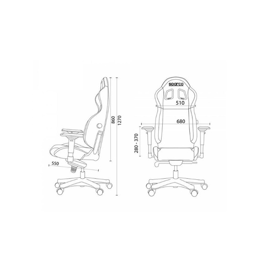 Fotel obrotowy Sparco ICON czarny