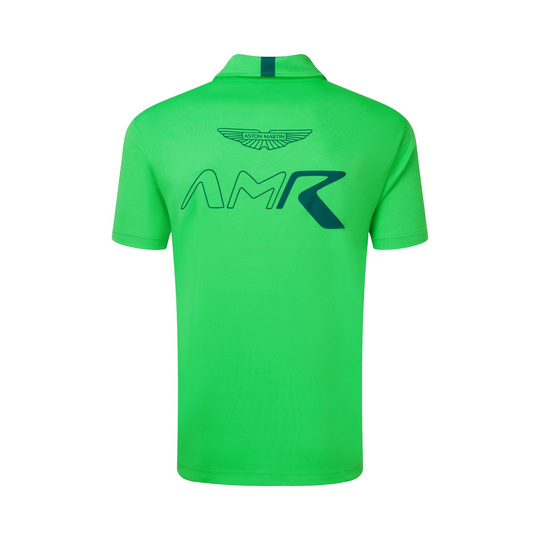 Koszulka polo Team Aston Martin Racing 2026 zielona fluo