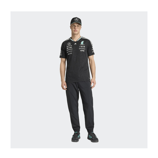 T-shirt męski czarny Authentic Team Mercedes AMG F1 2026