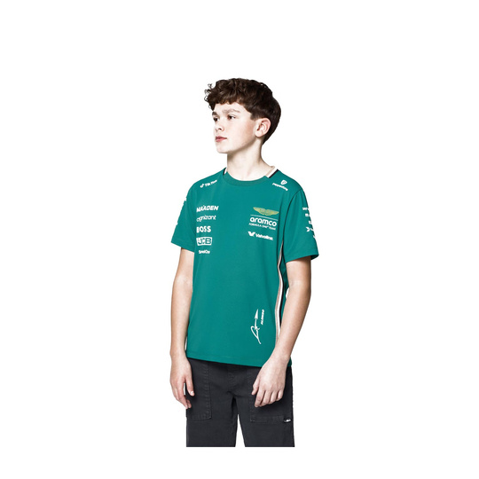 T-shirt dziecięcy Alonso Team Aston Martin F1 2025