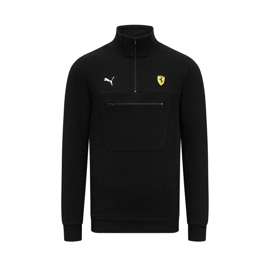 Bluza męska 1/4 Zip Black Ferrari F1 2024