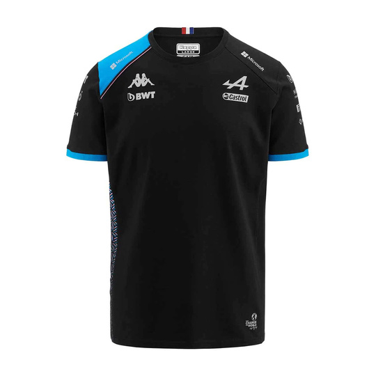 Koszulka T-shirt męska Fan Team black Alpine Racing F1 