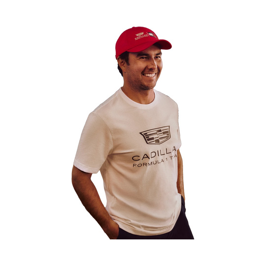 Koszulka t-shirt Shield Cadillac F1 2026 biała