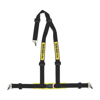 Pasy 3-punktowe Sabelt 2" czarne (ECE) Snap Hook