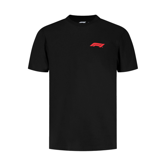 T-shirt męski Small Logo czarny Formula 1 2025