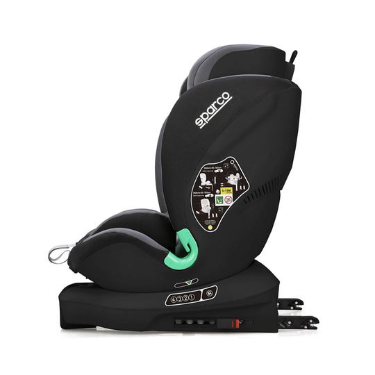 Fotelik dziecięcy Sparco SK6000I Evo 2 szary