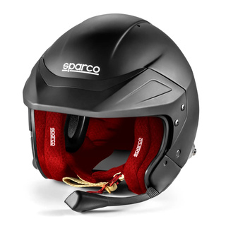 Kask Sparco Flux RJ-i czarny/czerwony (FIA)