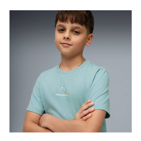 T-shirt dziecięcy niebieski Small Logo McLaren F1 2026