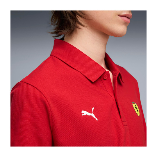 Polo męskie Logo czerwone Scuderia Ferrari F1 2026