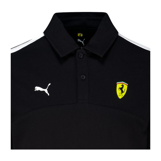 Polo męskie Logo czarne Scuderia Ferrari F1 2025