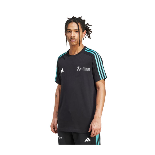 T-shirt męski czarny DNA Logo Mercedes AMG F1 2025