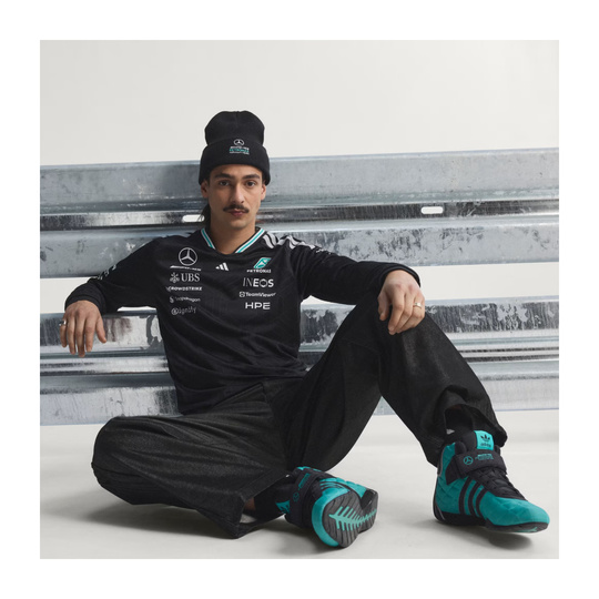 Koszulka z długim rękawem Authentic Team Mercedes AMG F1 2026 czarna
