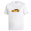 Koszulka t-shirt Lancia HF Delta Integrale Sparco biała/żółta