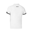 Koszulka polo ZIP MY24 Sparco biała