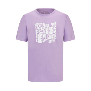 T-shirt męski Retro Lilac Mercedes AMG F1