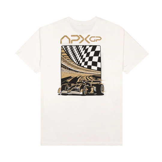Koszulka t-shirt Race Ready Apex GP kremowa