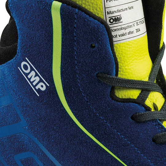Buty OMP Tecnica MY25 granatowe/żółte (FIA)