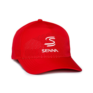 Czapka z daszkiem Leisure Ayrton Senna Collection 2026 czerwona
