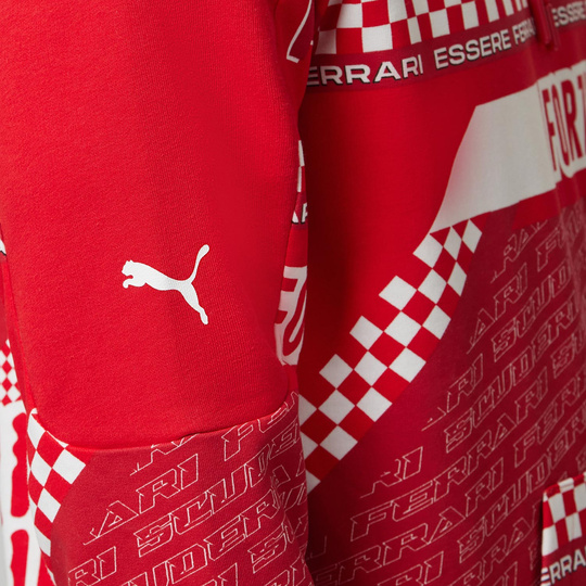 Bluza męska Hoodie Graphic Red Ferrari F1 