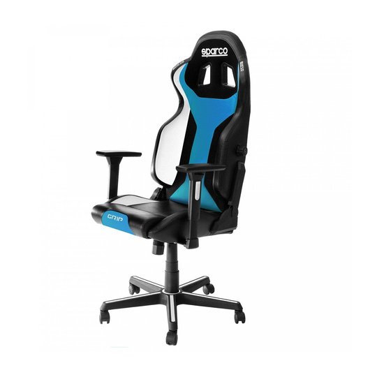 Fotel biurowy Sparco Grip SKY czarny/błękitny