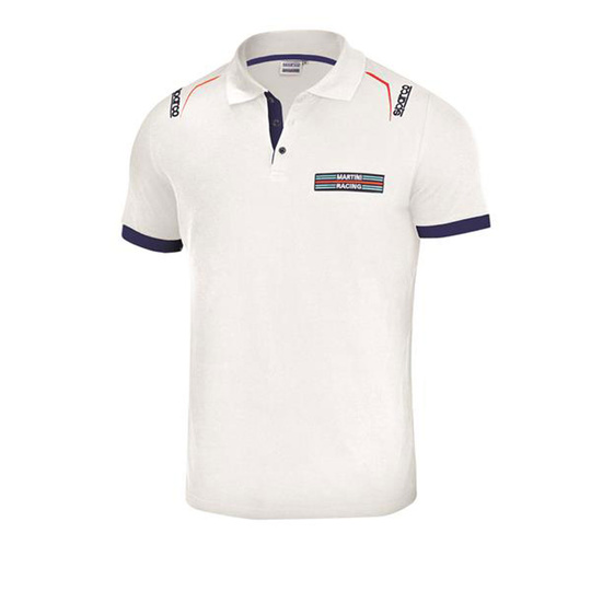 Koszulka polo Martini Logo Sparco biała