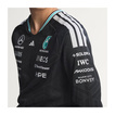 Koszulka z długim rękawem Authentic Team Mercedes AMG F1 2026 czarna