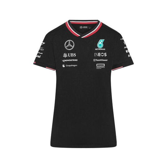T-shirt damski Team Driver czarny Mercedes AMG F1 2024
